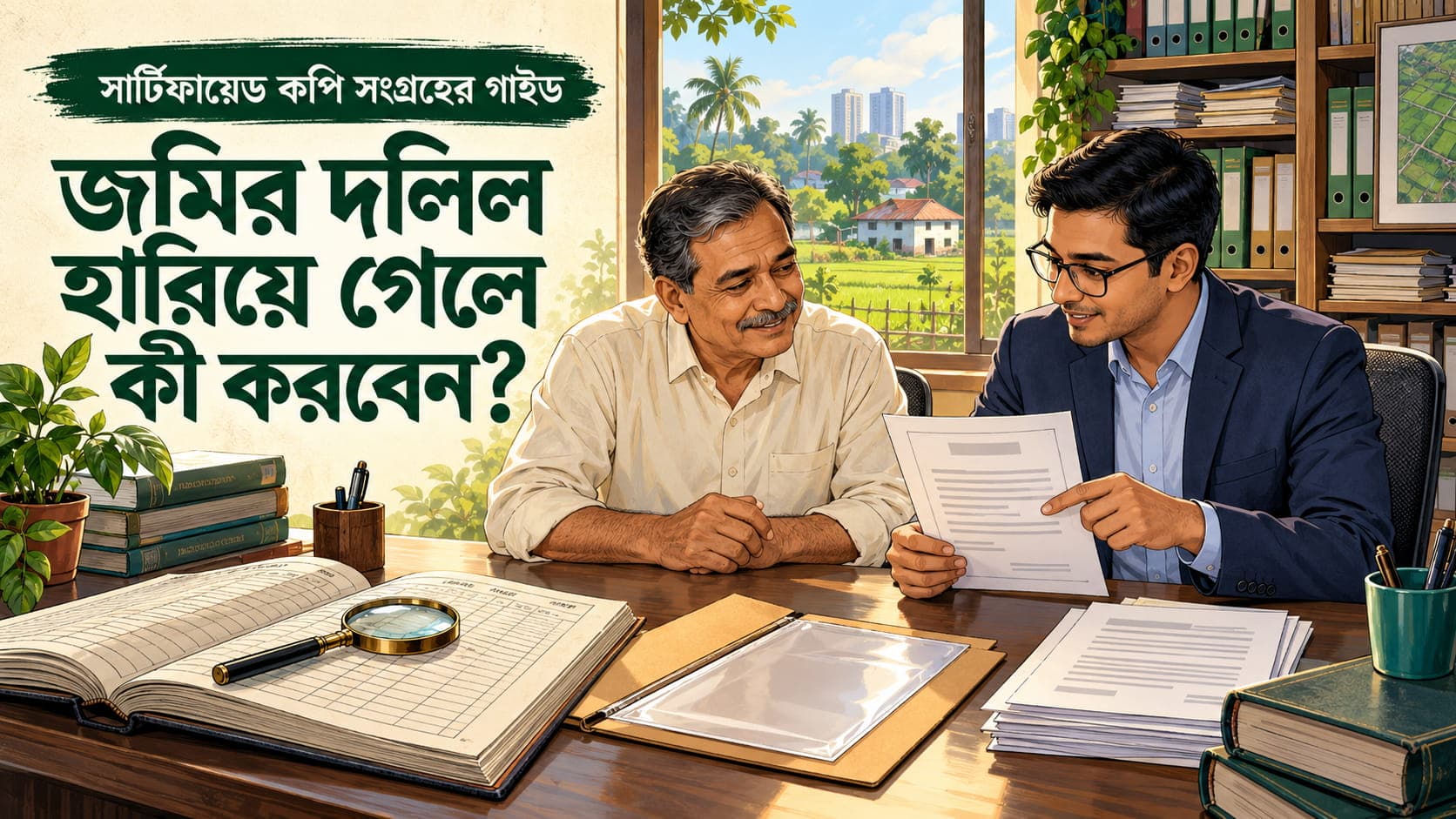 জমির দলিল হারিয়ে গেলে কী করবেন? সার্টিফায়েড কপি সংগ্রহের সহজ গাইড